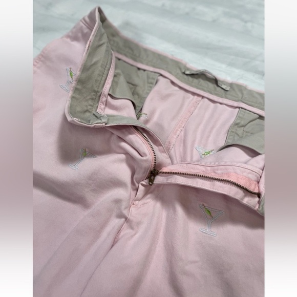 Men’s Pink Martini Washed Stoned & Beaten Shorts Size 36 Chino Classic Party - Picture 7 of 16